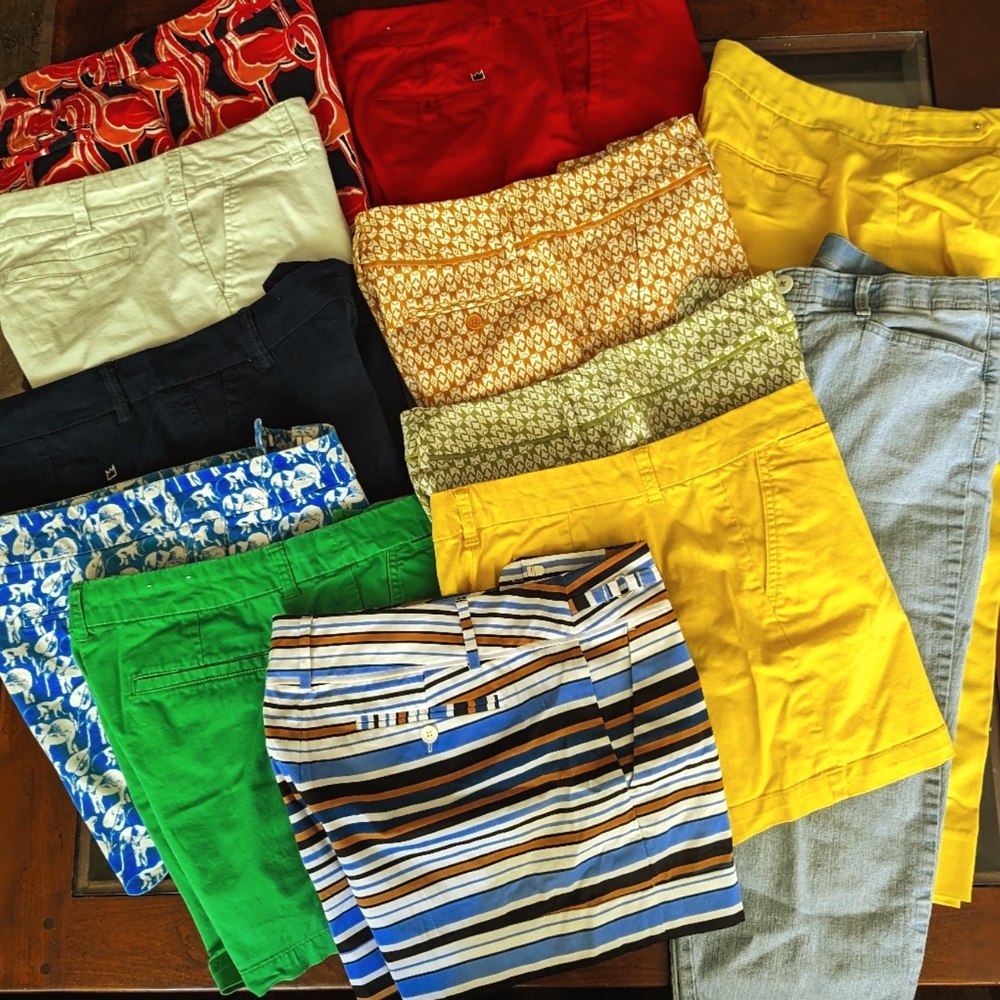 10 pair size 12 women's shorts & 2 pair of cargo pants